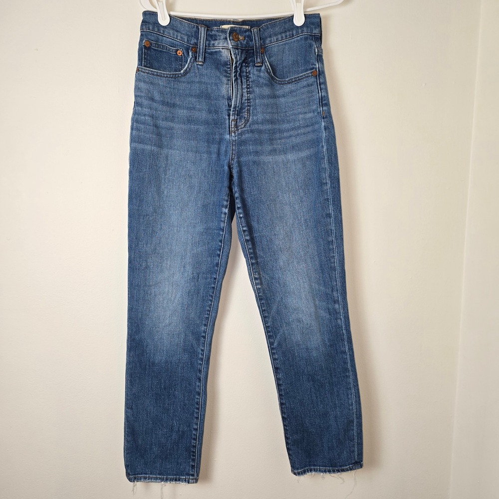 Madewell Jeans Perfect Vintage Crop Womens 26 Blue Denim High Rise